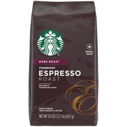 Starbucks Whole Bean Coffee—Dark Roast Coffee—Espresso Roast—100% Arabica—1 bag (20 oz)
