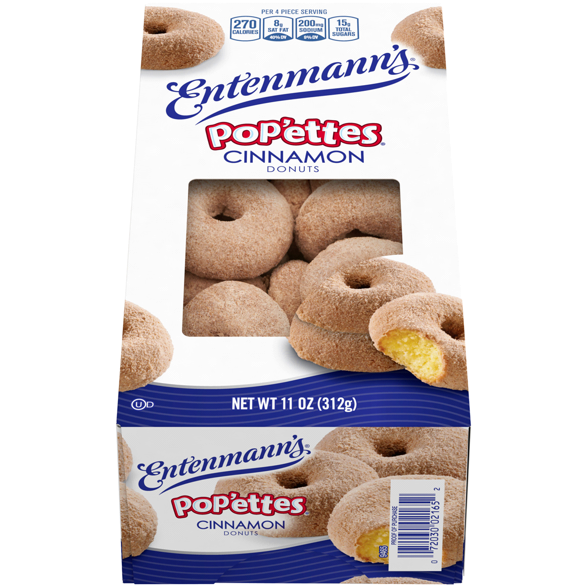 slide 1 of 9, Entenmann's Pop'Ettes Cinnamon Donuts, 11 oz