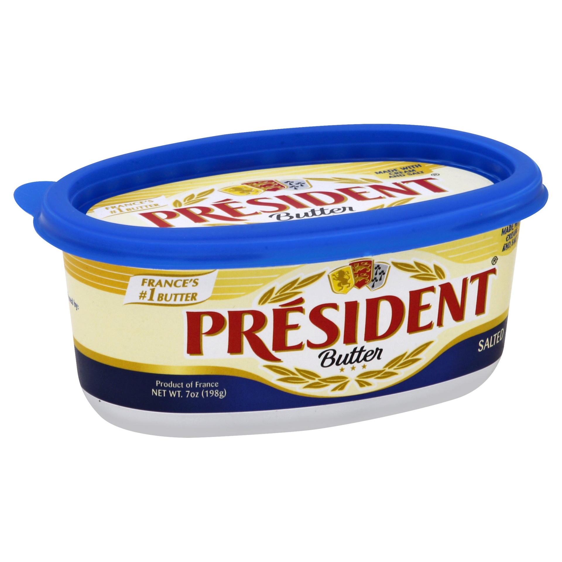 slide 1 of 1, Président President Butter Salted Tub, 7 oz