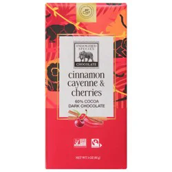 Endangered Species Dark Chocolate with Cinnamon Cayenne Cherries - 3 oz