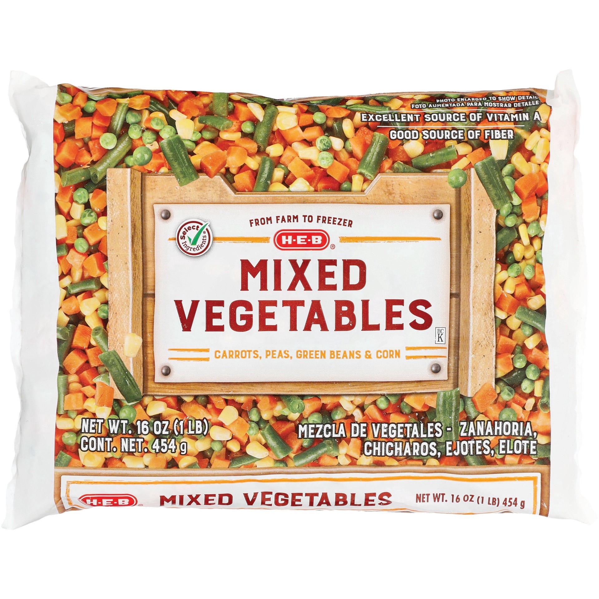 slide 1 of 1, H-E-B Blends Mixed Vegetables, 16 oz
