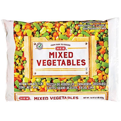 slide 1 of 1, H-E-B Blends Mixed Vegetables, 16 oz