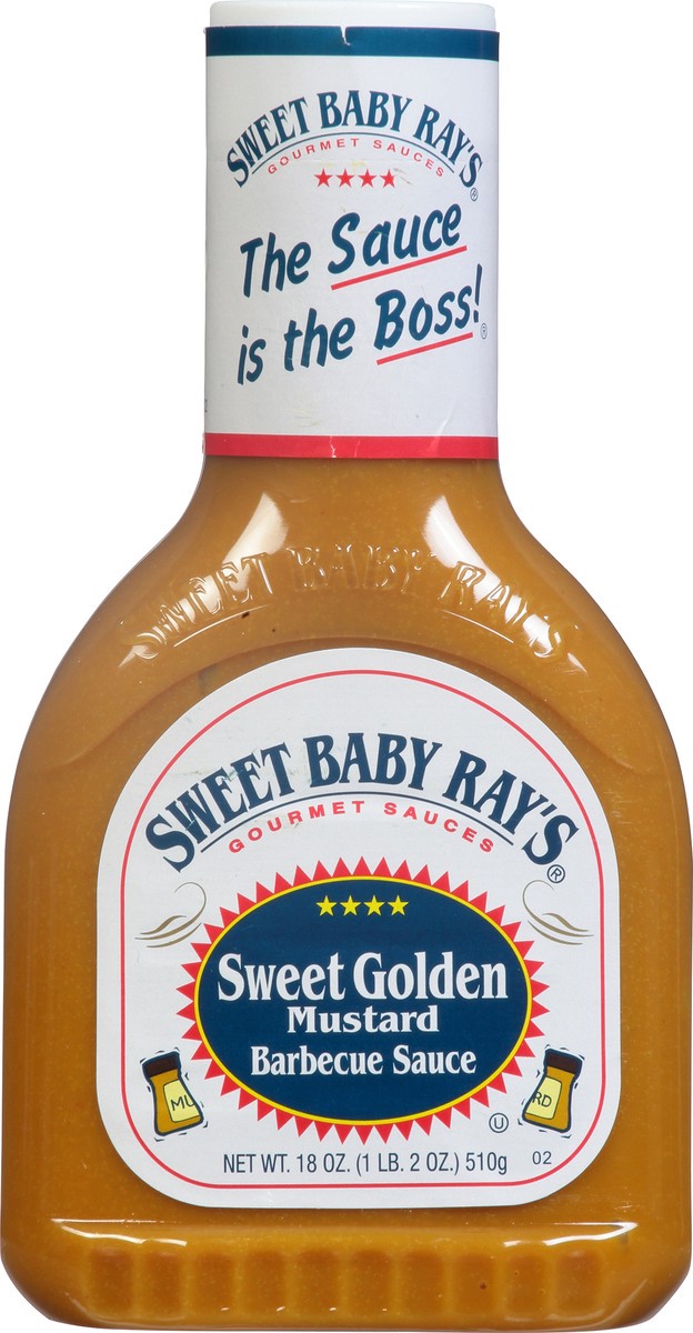 slide 1 of 12, Sweet Baby Ray's Sweet Golden Mustard Barbecue Sauce 18 oz, 18 oz
