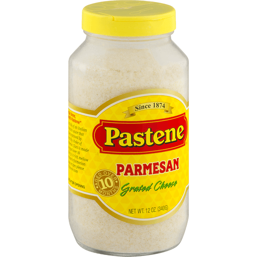 slide 2 of 8, Pastene Cheese Grated Parmesan, 12 oz