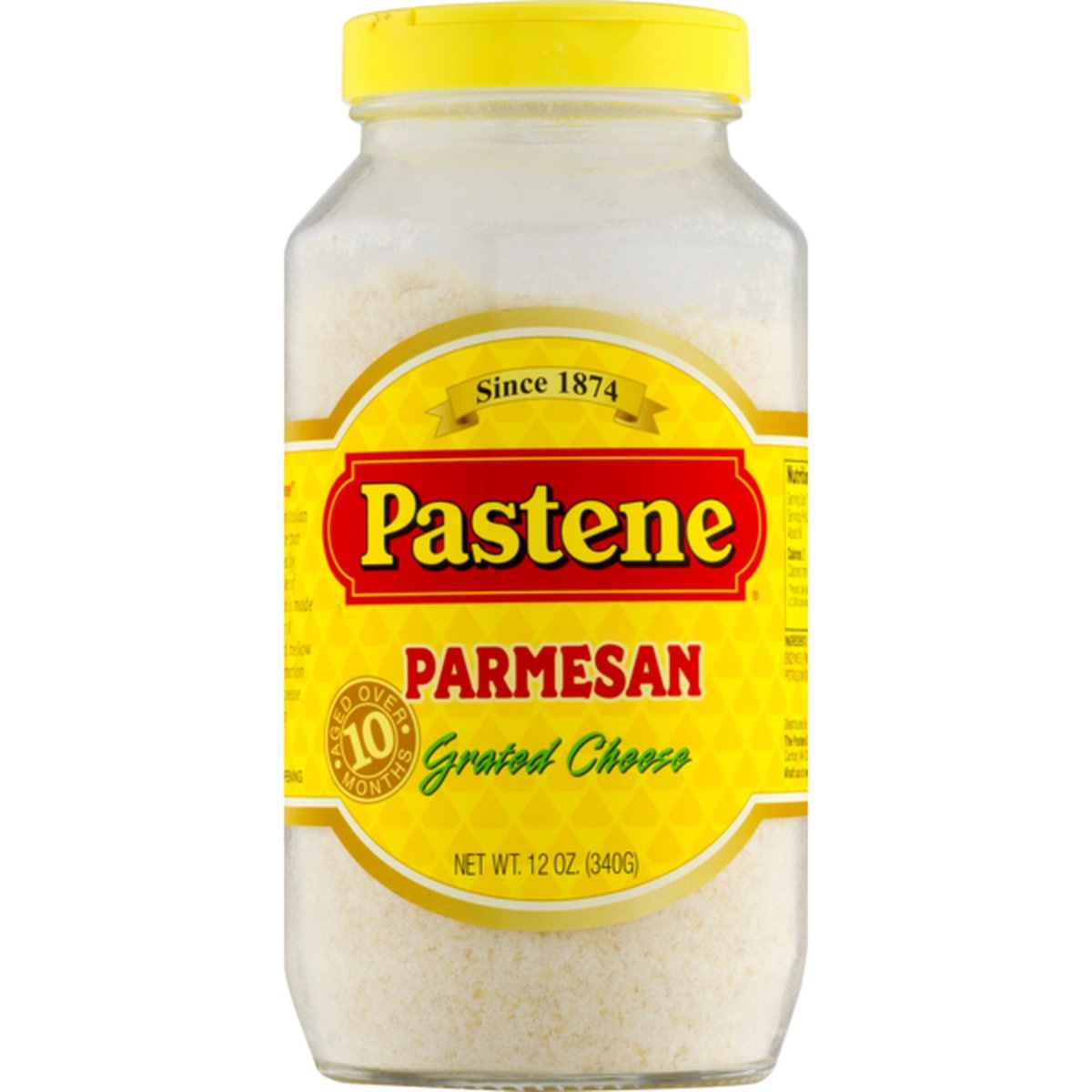 slide 1 of 8, Pastene Cheese Grated Parmesan, 12 oz