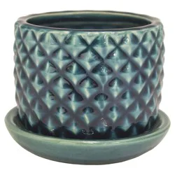 Trendspot 4 in Pineapple Ceramic Planter