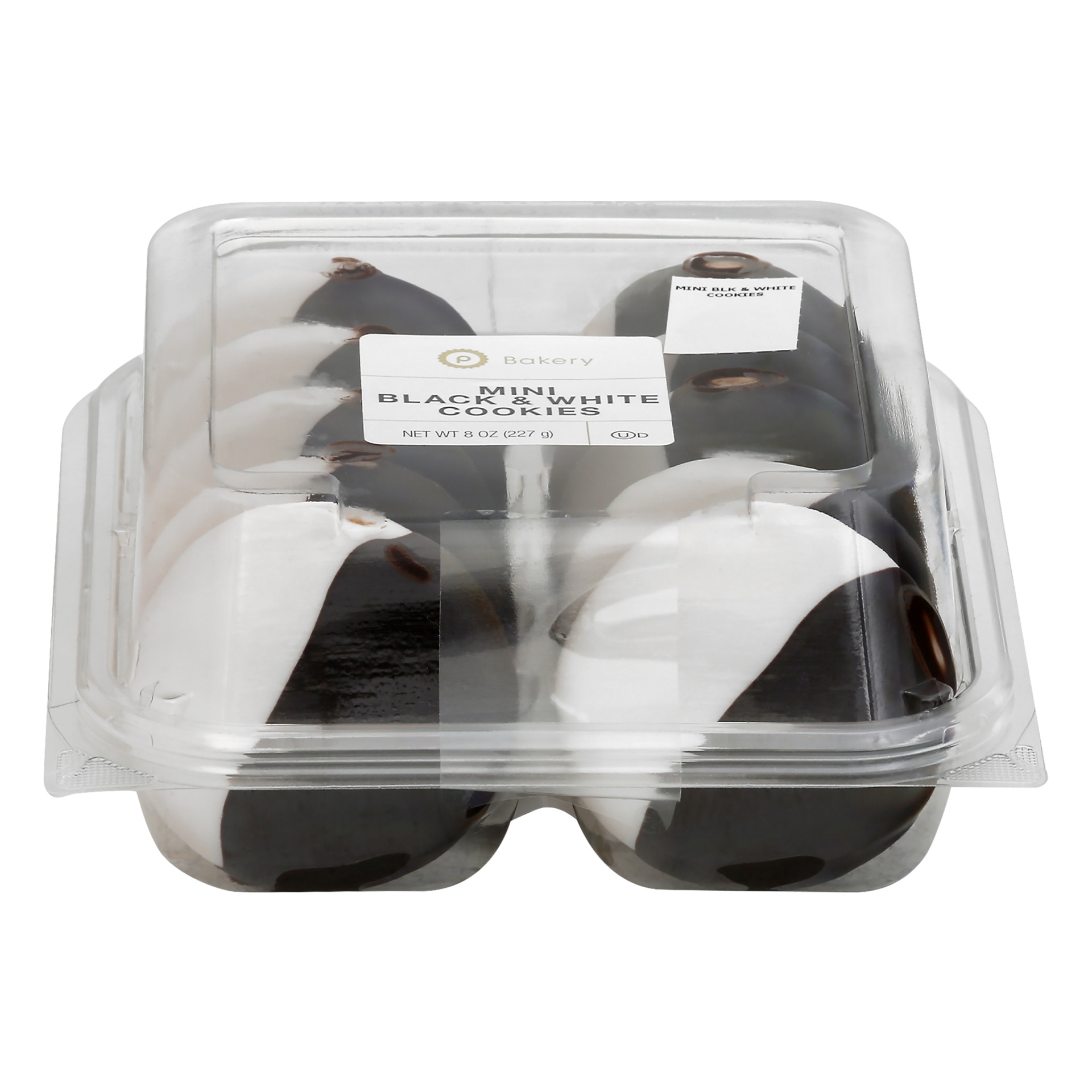 slide 1 of 1, Publix Bakery Mini Black & White Cookies, 8 oz