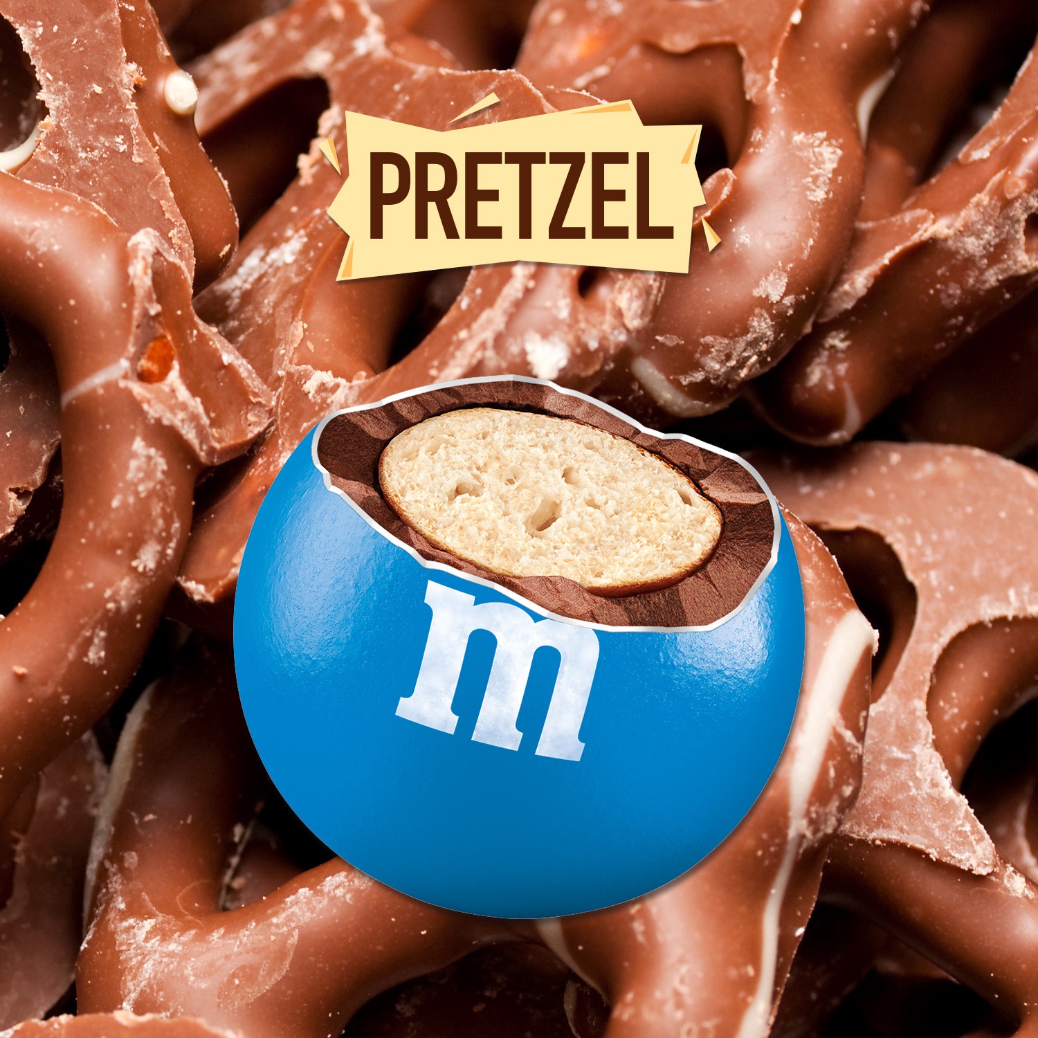 slide 4 of 8, M&M's Pretzel Milk Chocolate Candy, Share Size, 2.83 oz Bag, 2.83 oz