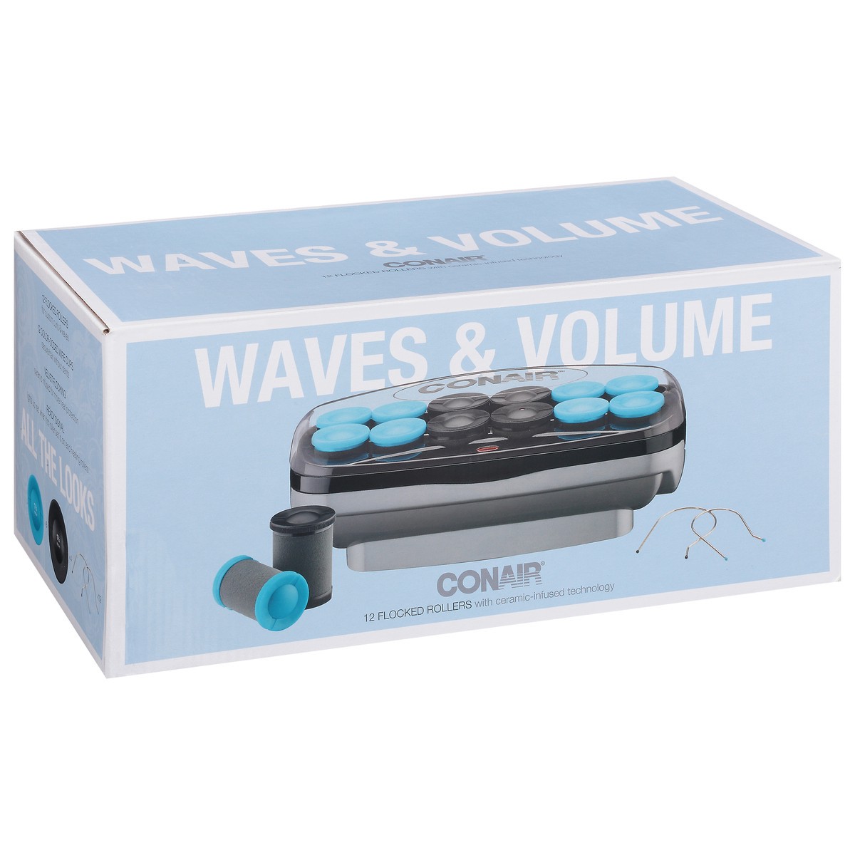 slide 8 of 9, Conair Flocked Waves & Volume Rollers 12 ea, 12 ct