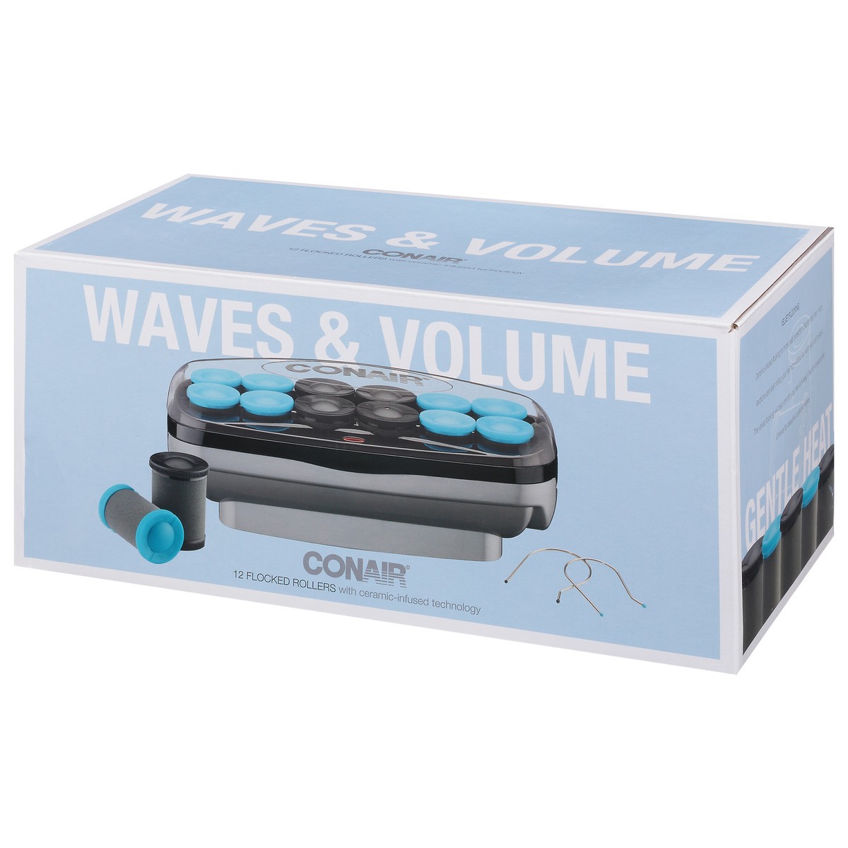 slide 9 of 9, Conair Flocked Waves & Volume Rollers 12 ea, 12 ct