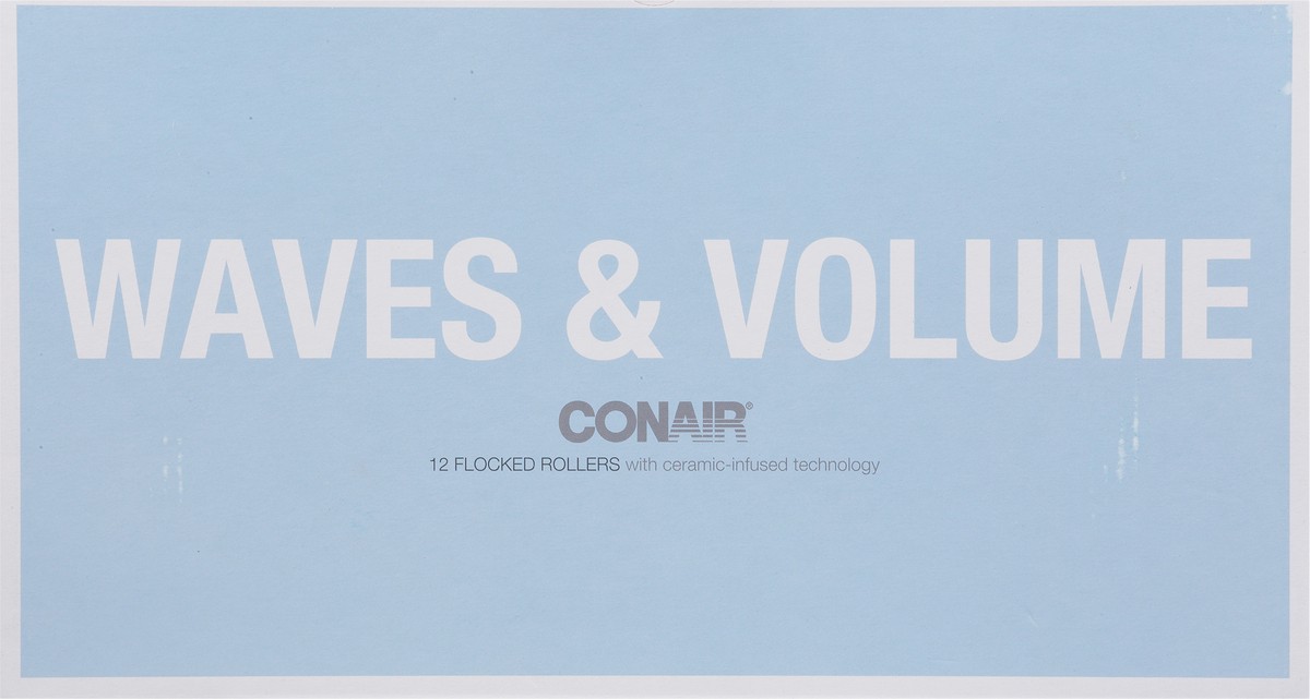 slide 2 of 9, Conair Flocked Waves & Volume Rollers 12 ea, 12 ct