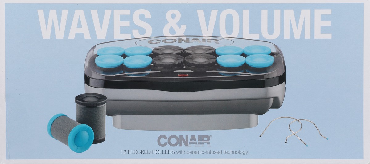 slide 5 of 9, Conair Flocked Waves & Volume Rollers 12 ea, 12 ct