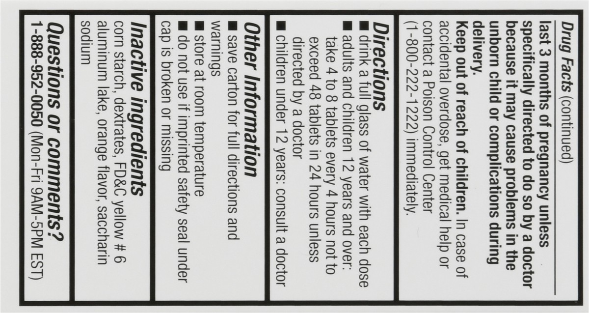 slide 3 of 9, HealthA2Z Chewable Tablets 81 mg Low Strength Orange Flavor Aspirin 36 Tablets 36 ea, 36 ct