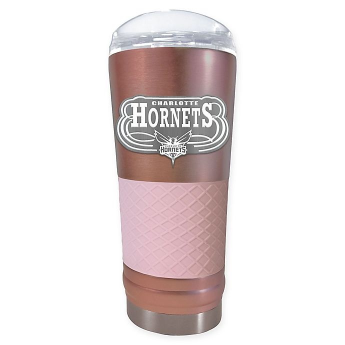 slide 1 of 1, NBA Charlotte Hornets Rose Gold Draft Vacuum-Insulated Tumbler, 24 oz