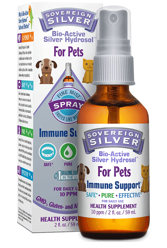 slide 1 of 1, Sovereign Silver Bio-Active Silver Hydrosol Pet Spray 10Ppm, 2 oz