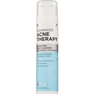 slide 1 of 1, Skin + Pharmacy Skin + Pharmacy Advanced Acne Therapy Clarifying Daily Cleanser, 5 oz