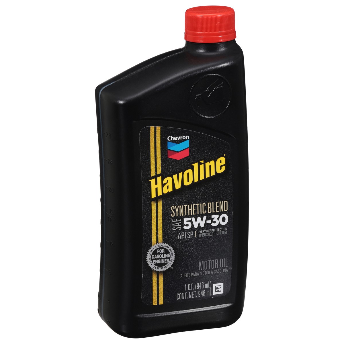 slide 4 of 9, Havoline 5W-20 Synthetic Blend Motor Oil 1 qt, 1 qt