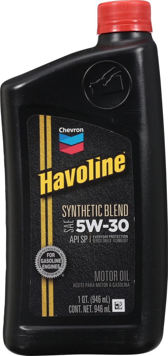 slide 8 of 9, Havoline 5W-20 Synthetic Blend Motor Oil 1 qt, 1 qt