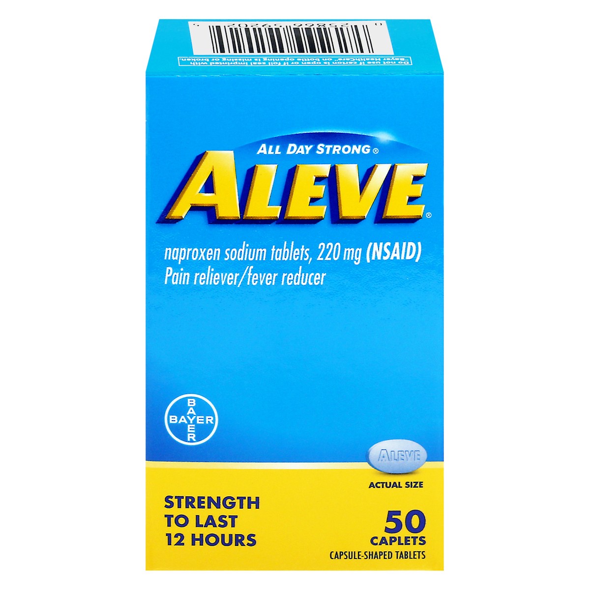 slide 9 of 11, Aleve Pain Reliever/Fever Reducer 50 Caplets, 50 ct