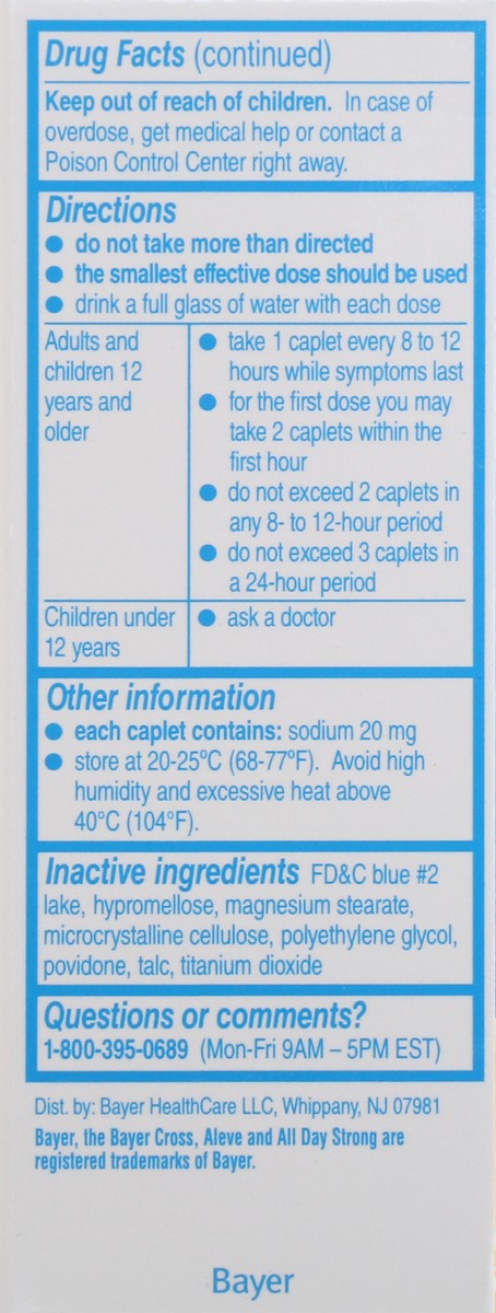 slide 4 of 11, Aleve Pain Reliever/Fever Reducer 50 Caplets, 50 ct