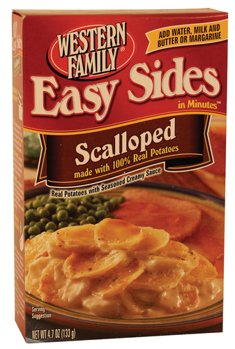 slide 1 of 1, Western Family Potato Scalloped, 4.8 oz