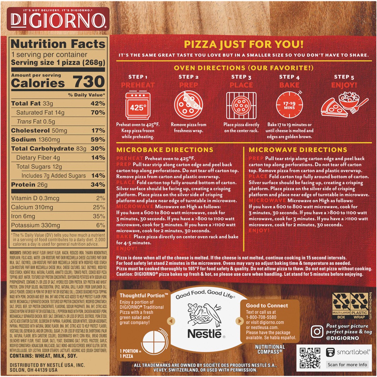 slide 10 of 13, DiGiorno Pizza, 9.4 oz