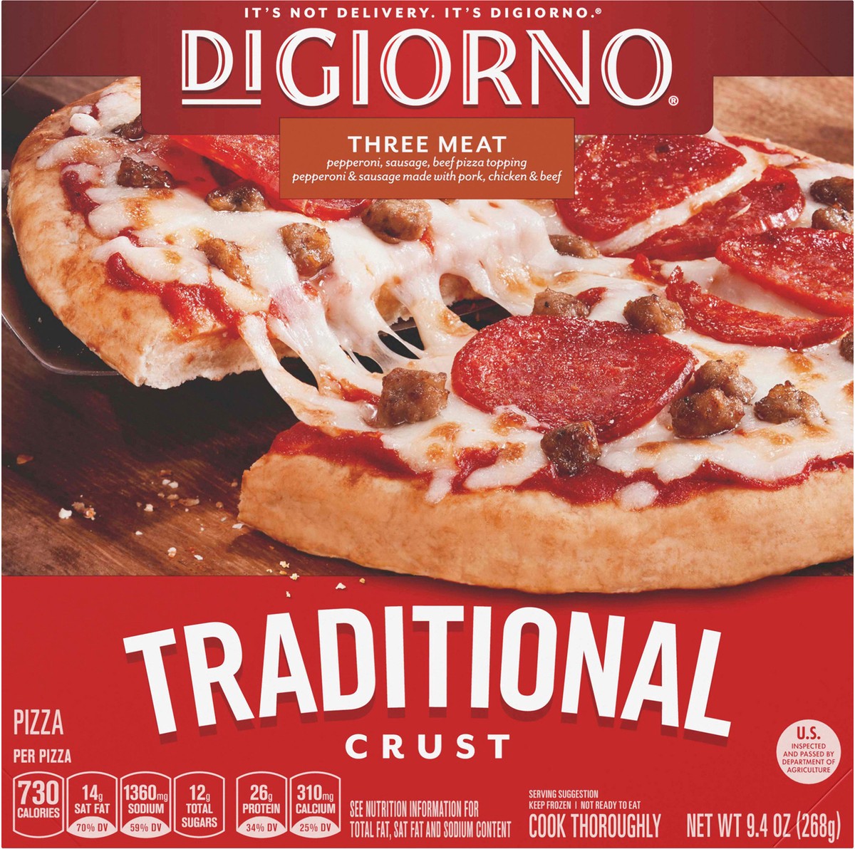 slide 11 of 13, DiGiorno Pizza, 9.4 oz