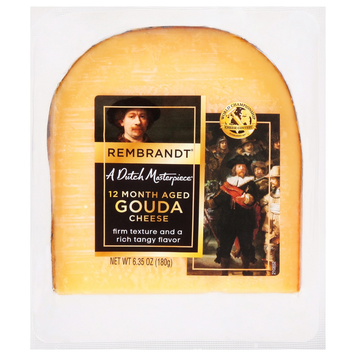 slide 9 of 13, Rembrandt Gouda Cheese 6.35 oz, 5.64 oz