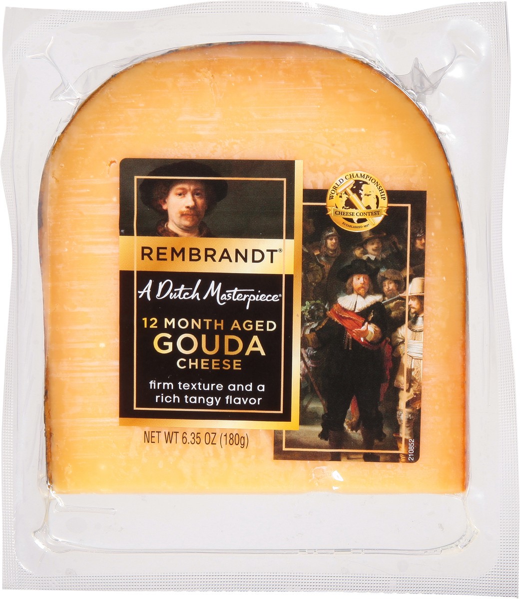 slide 1 of 13, Rembrandt Gouda Cheese 6.35 oz, 5.64 oz