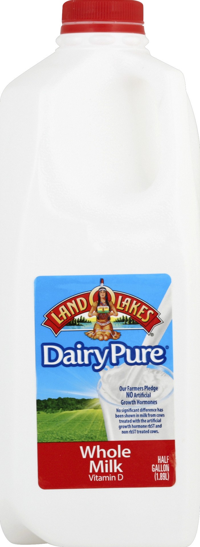 slide 1 of 5, Land O'Lakes Milk 0.5 gl, 64 fl oz