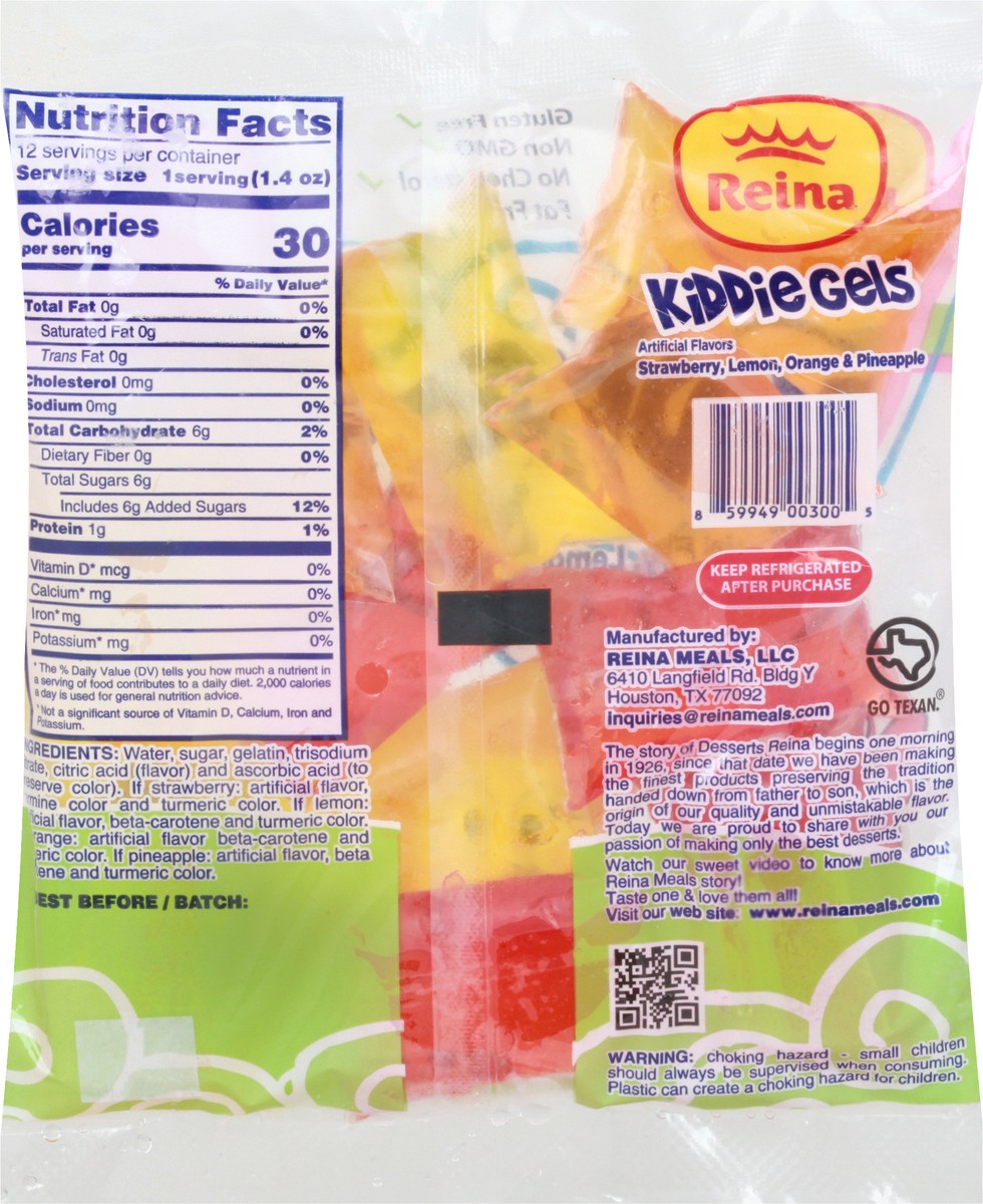 slide 6 of 9, Reina Strawberry, Lemon, Orange & Pineapple Kiddie Gels 12 ea, 12 ct