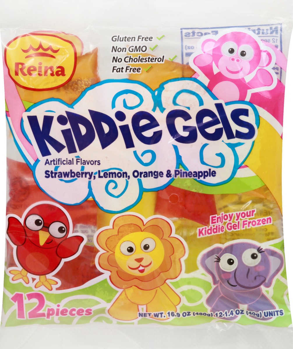 slide 7 of 9, Reina Strawberry, Lemon, Orange & Pineapple Kiddie Gels 12 ea, 12 ct