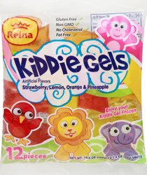 Reina Strawberry, Lemon, Orange & Pineapple Kiddie Gels 12 ea