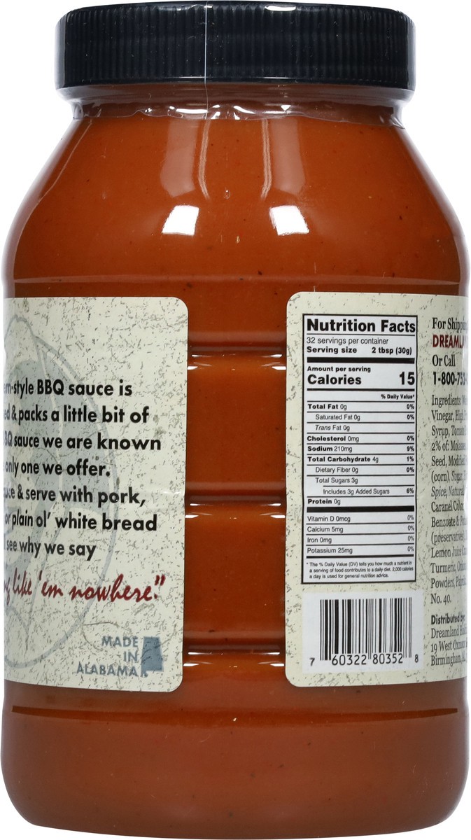 slide 3 of 14, Dreamland Bar-B-Que BBQ Sauce 32 fl oz, 32 fl oz