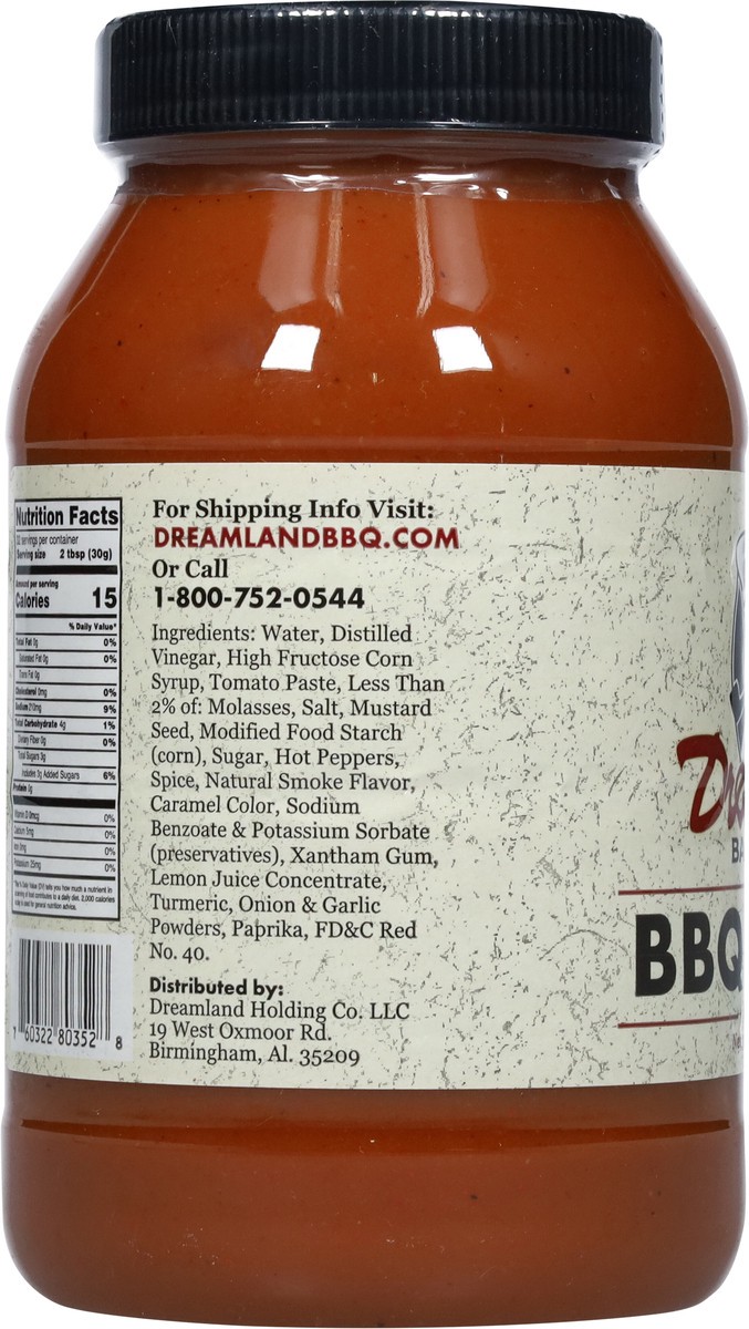 slide 8 of 14, Dreamland Bar-B-Que BBQ Sauce 32 fl oz, 32 fl oz