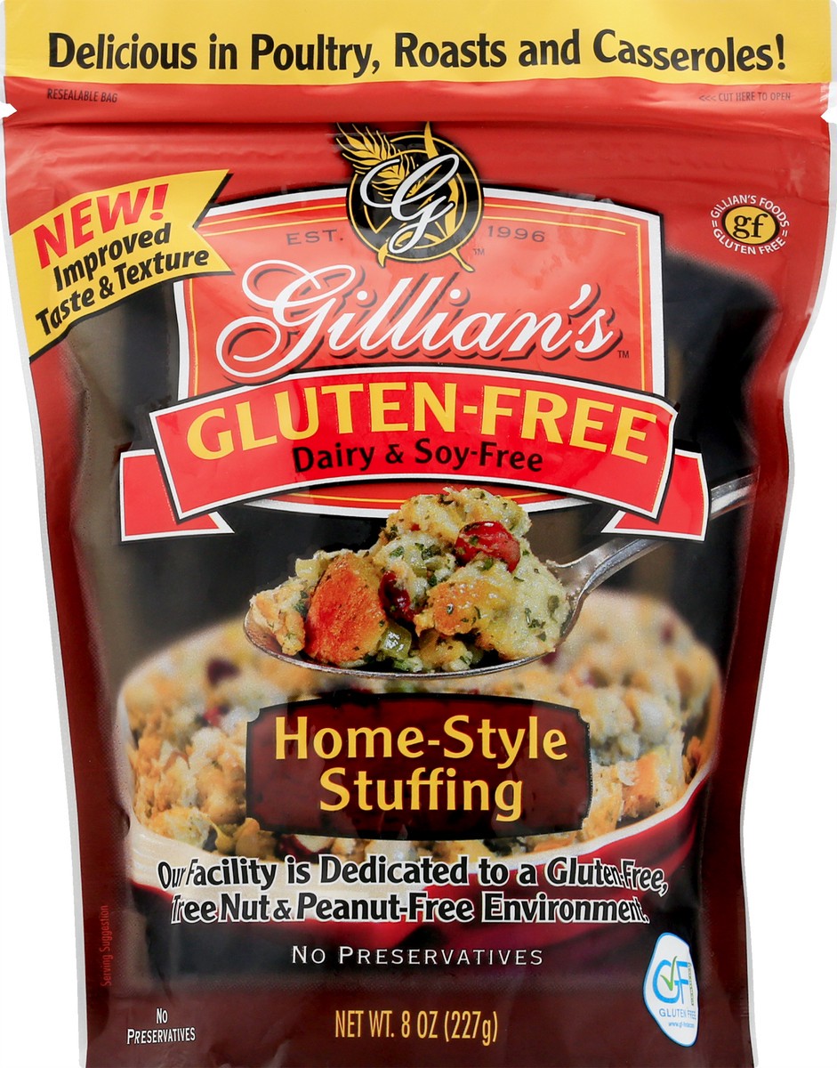 slide 1 of 13, Gillian's Gluten-Free Home-Style Suffing 8 oz, 8 oz