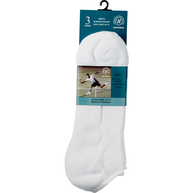 slide 1 of 1, Mens Ankle Socks, 3 ct