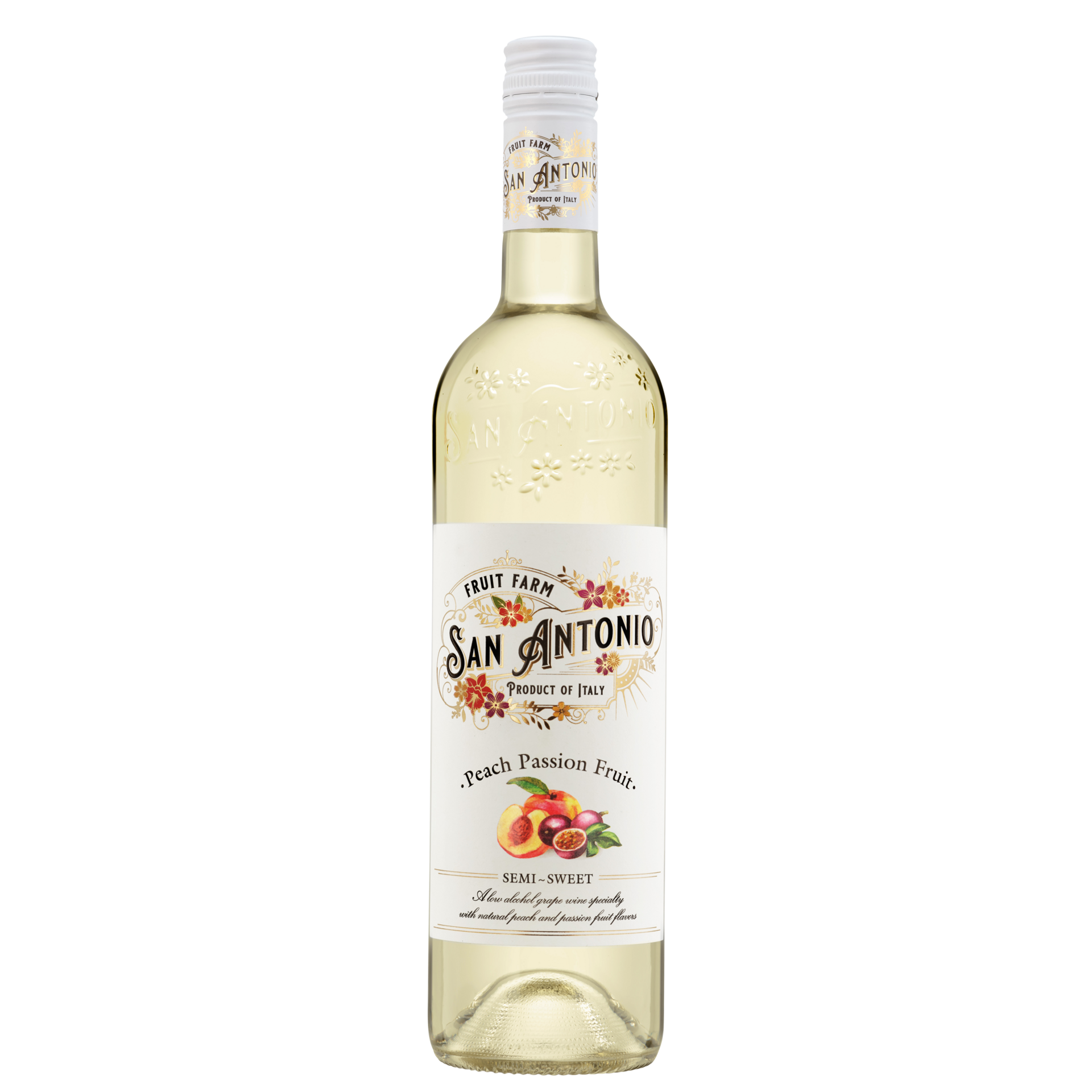 slide 4 of 13, San Antonio Fruit Farm Peach Passion Fruit White Wine 750 ml, 750 ml