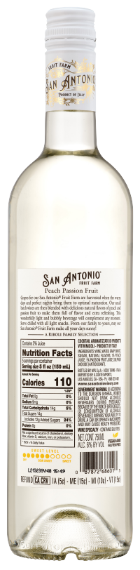 slide 6 of 13, San Antonio Fruit Farm Peach Passion Fruit White Wine 750 ml, 750 ml