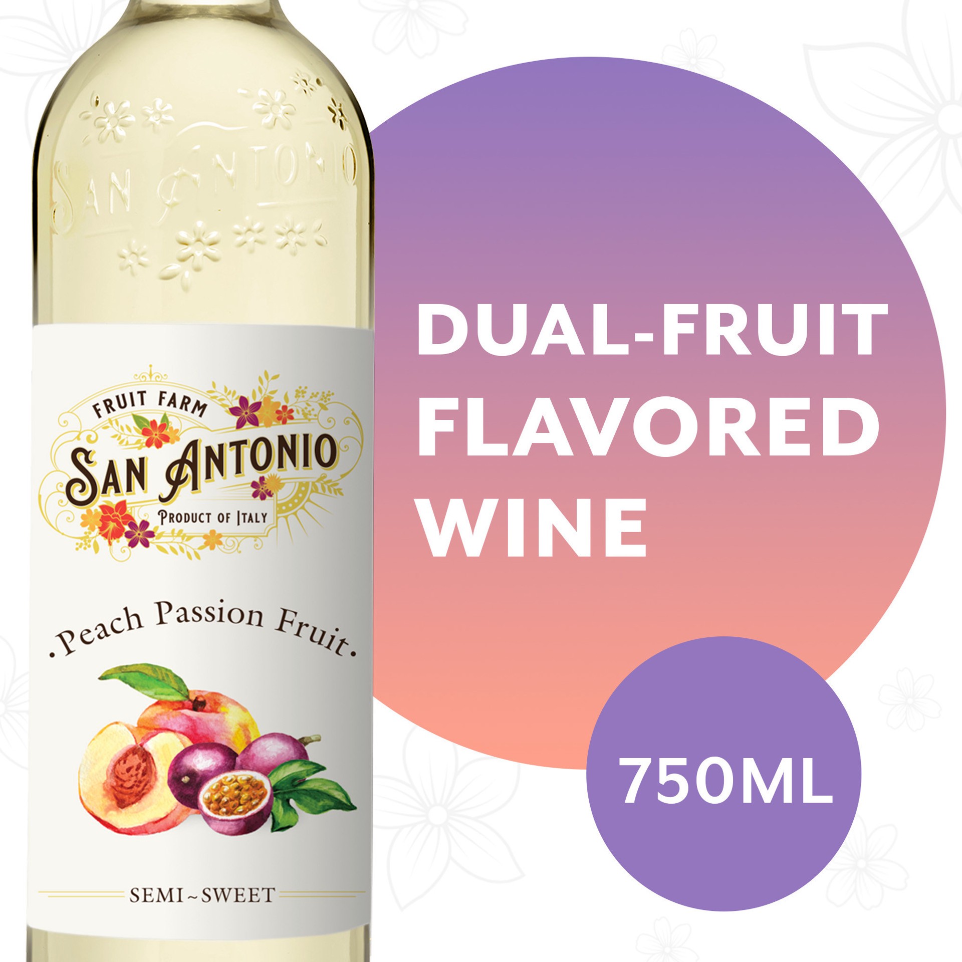 slide 1 of 13, San Antonio Fruit Farm Peach Passion Fruit White Wine 750 ml, 750 ml