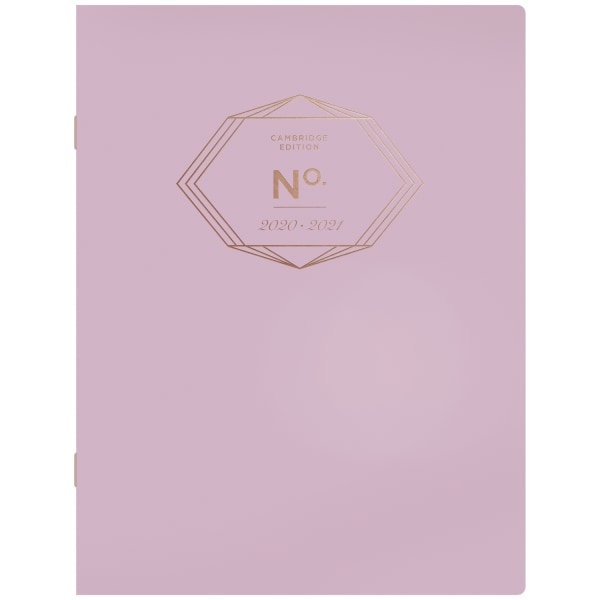 slide 1 of 5, Cambridge Workstyle Monthly Academic Planner, 8-1/2'' X 11'', Dusty Pink Gem, July 2020 To June 2021, 1442-091A-19, 1 ct