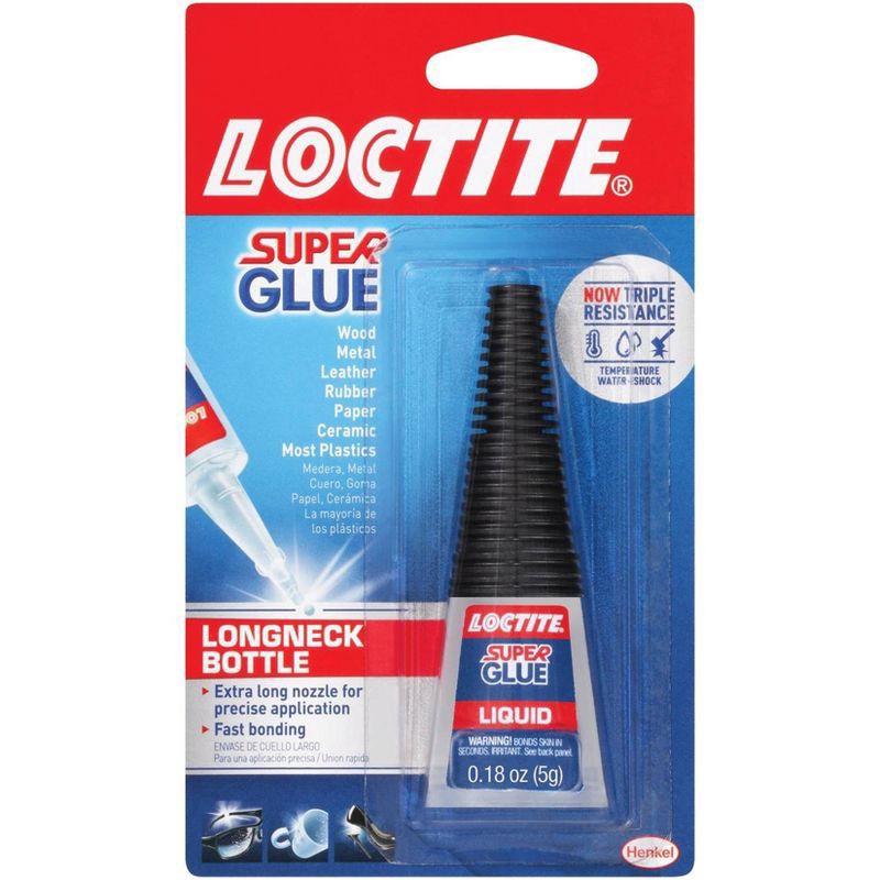 slide 3 of 4, Loctite 5g Longneck Bottle Super Glue, 5 gram