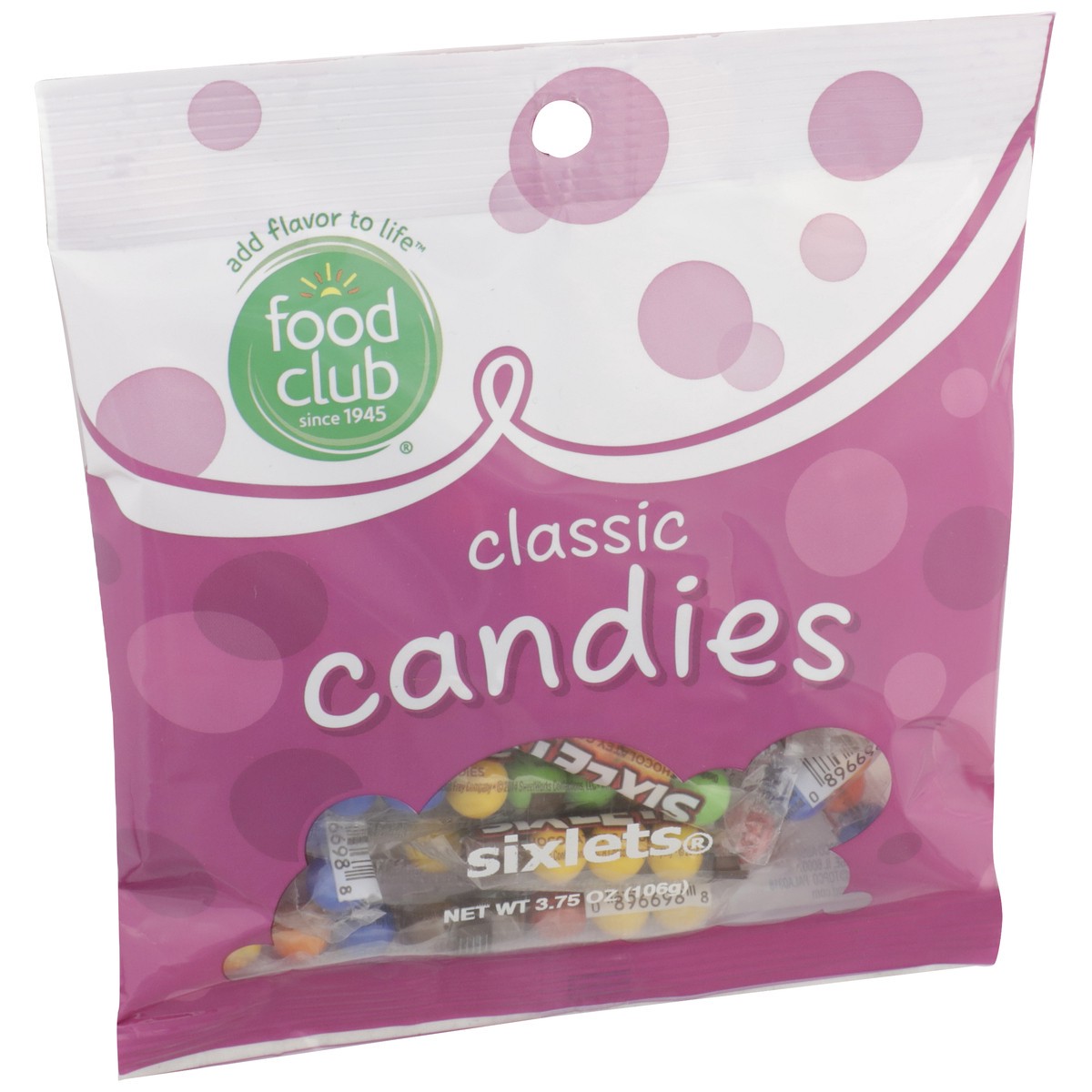 slide 2 of 9, Food Club Sixlets Classic Candies, 3.75 oz