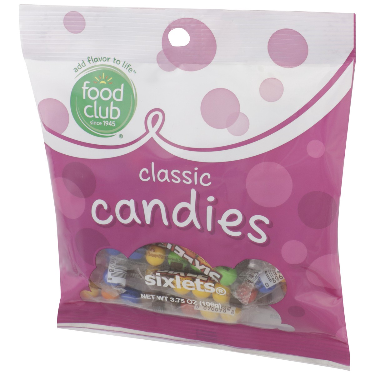 slide 3 of 9, Food Club Sixlets Classic Candies, 3.75 oz