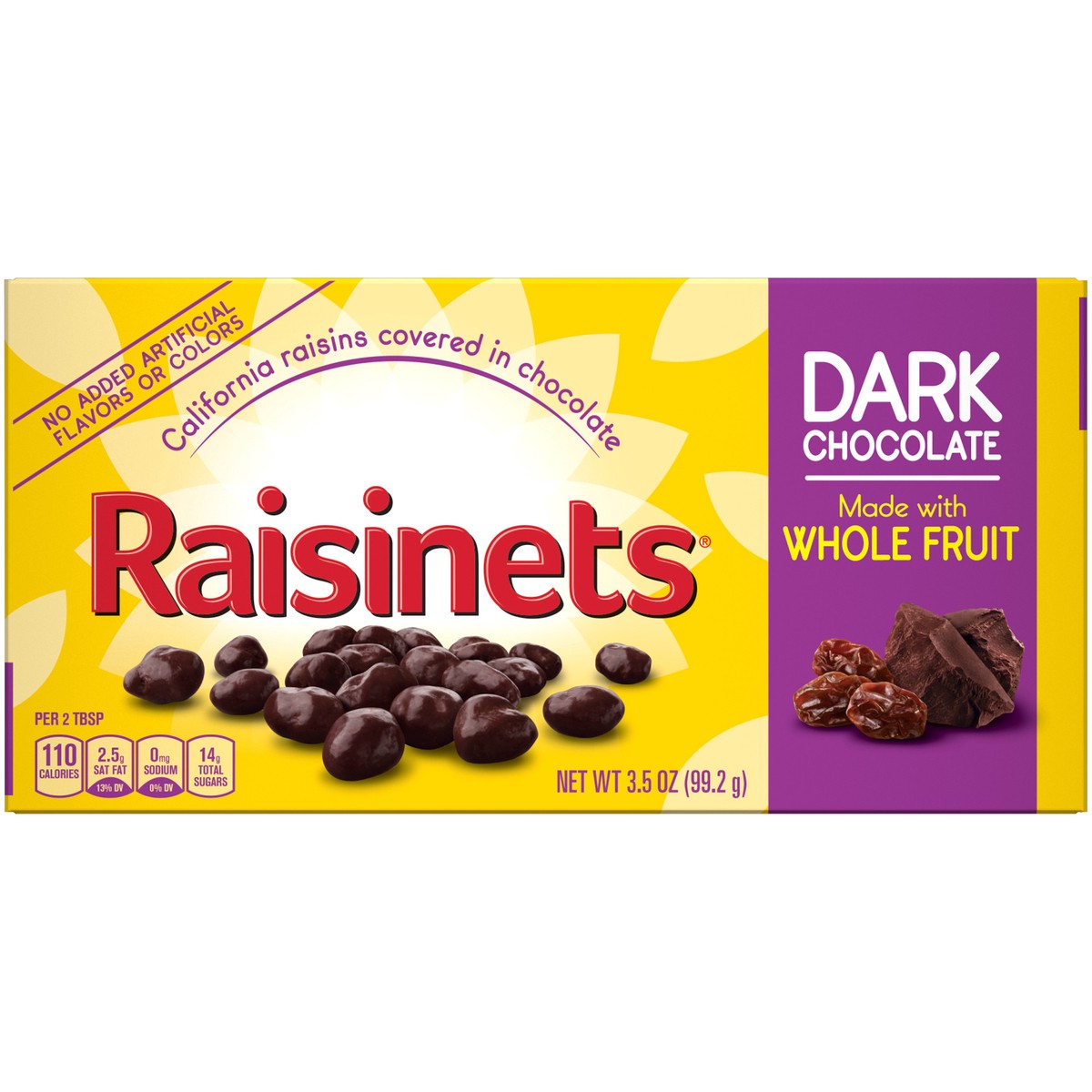 slide 6 of 9, Raisinets Dark Chocolate Covered Raisins, 3.5 oz