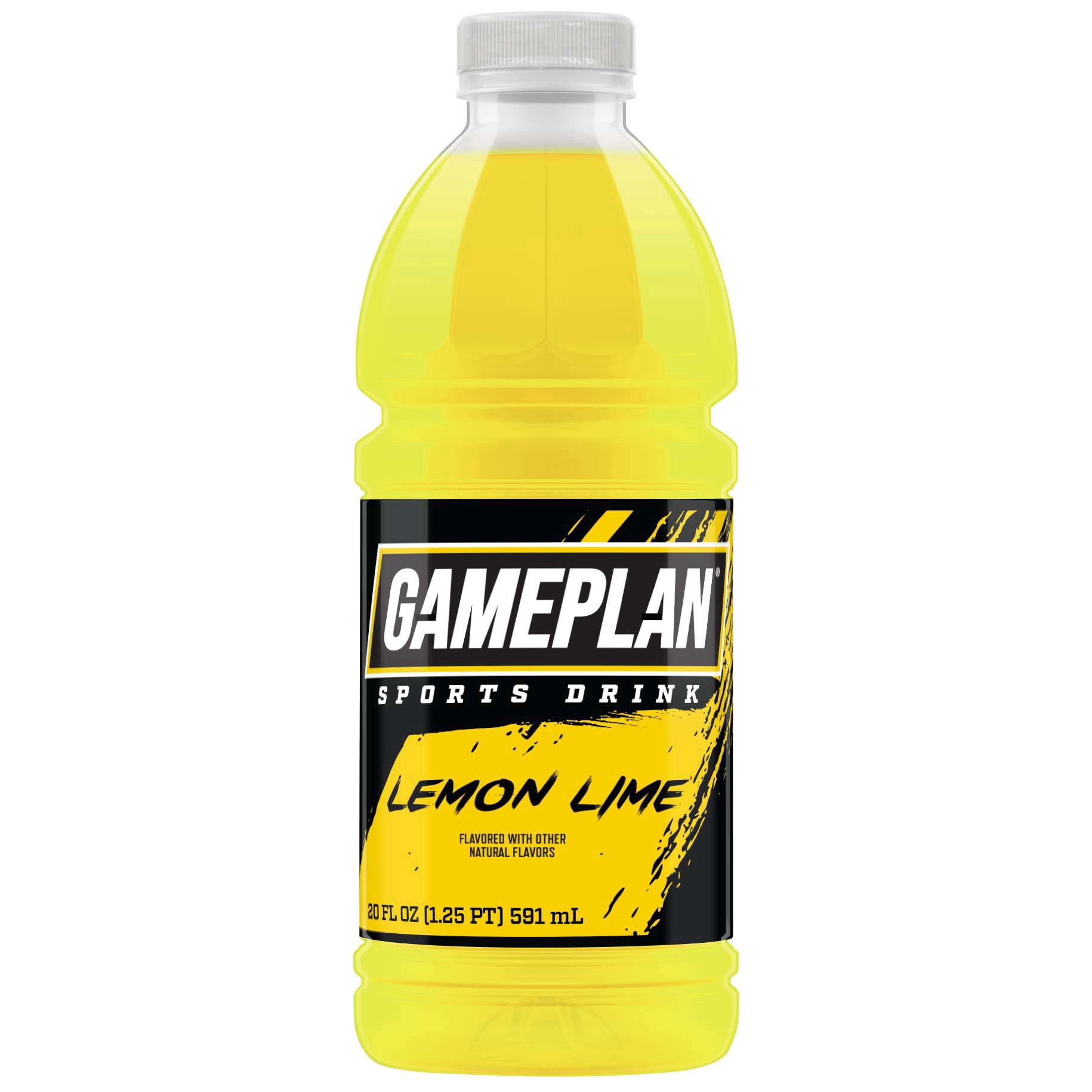 slide 1 of 1, Gameplan Sports Drink - Lemon Lime, 20 oz