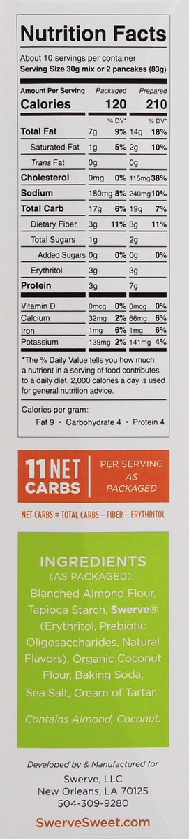 slide 10 of 13, Swerve Pancake Waffle Mix, 10.6 oz