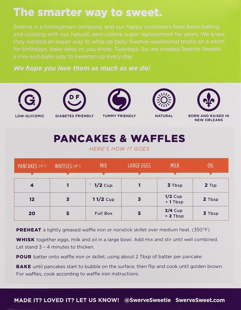 slide 5 of 13, Swerve Pancake Waffle Mix, 10.6 oz