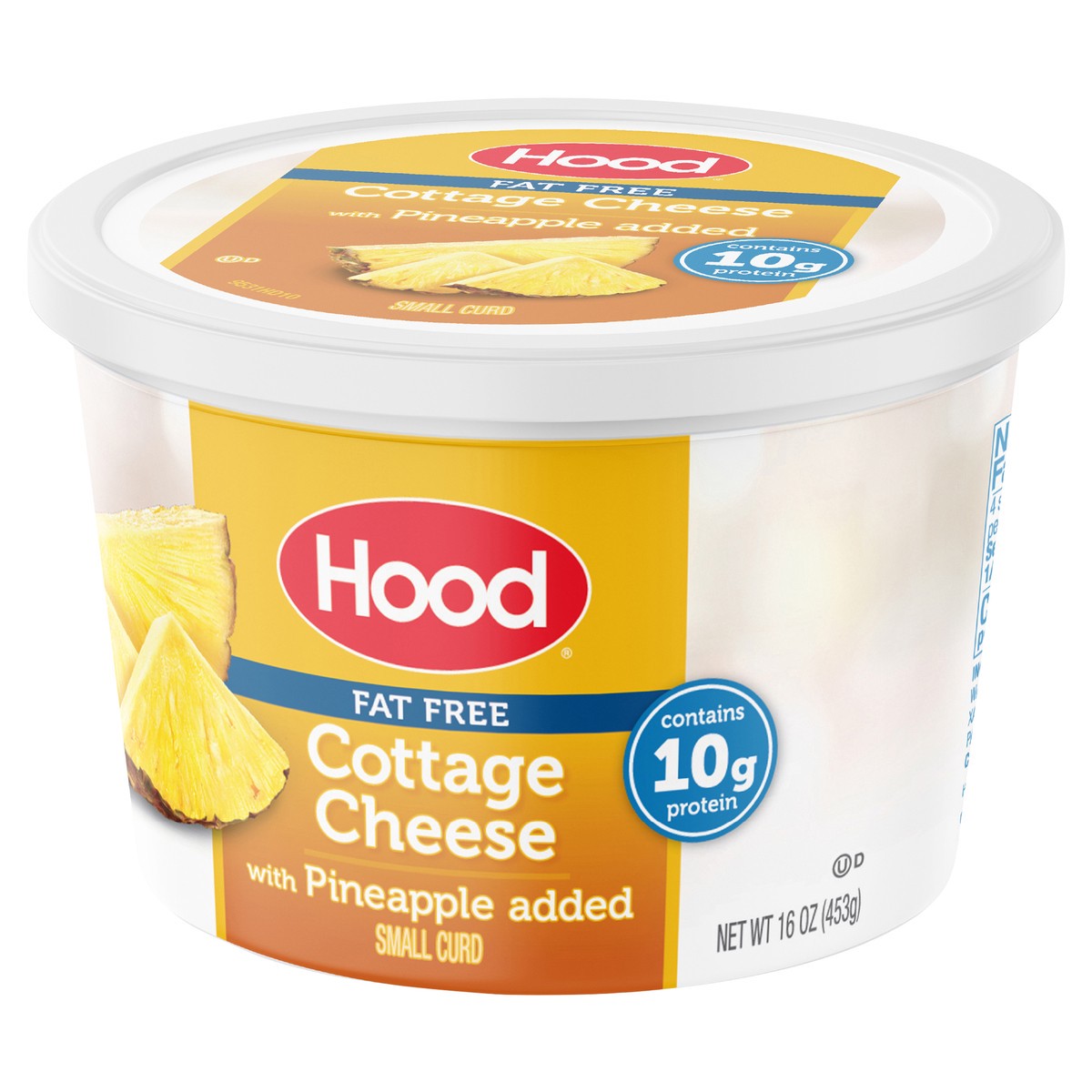 slide 2 of 9, Hood Fat Free Cottage Cheese with Pineapple, 16 oz, 16 oz