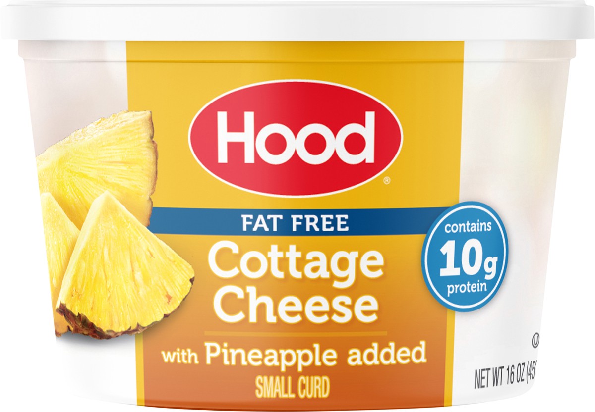 slide 6 of 9, Hood Fat Free Cottage Cheese with Pineapple, 16 oz, 16 oz